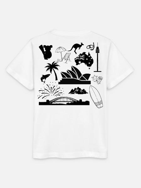 Sydney in symbols - Stanley/Stella Kinder T-Shirt MINI CREATOR - Weiß