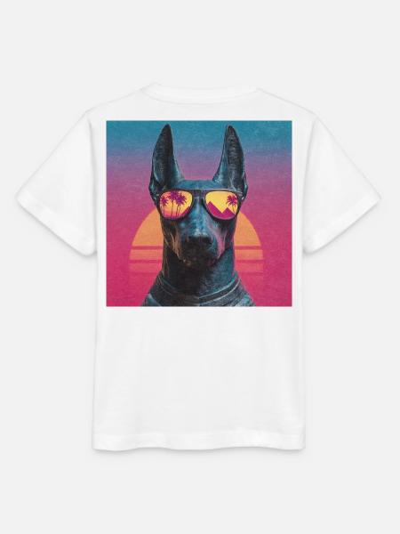 Anubis Synthwave - Gott auf Urlaub - Stanley/Stella Kinder T-Shirt MINI CREATOR - Weiß