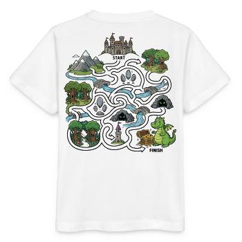 Dragon Treasure Map - Stanley/Stella MINI CREATOR Kids’ T-Shirt - white - Back - Maike (125cm)