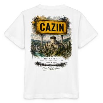 Cazin Burgsign Landscape - Stanley/Stella MINI CREATOR Kids’ T-Shirt - white - Back - Maike (125cm)
