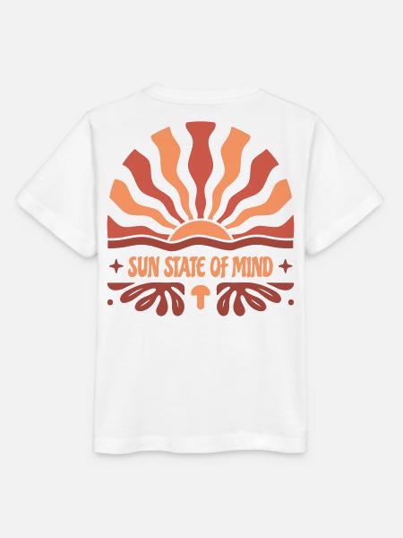 Un état d’esprit solaire : un été inspiré de la nature - T-shirt bio MINI CREATOR Stanley/Stella Enfant - blanc