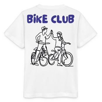 Bike Club Line Drawing - Stanley/Stella MINI CREATOR Kids’ T-Shirt - white - Back - Maike (125cm)