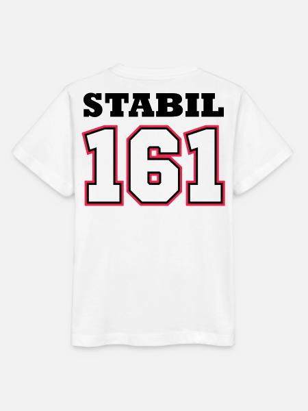 STABIL 161 - FOOTBALL RED - Stanley/Stella Kinder T-Shirt MINI CREATOR  - Weiß