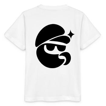 Cooler Pilz mit Sonnenbrille - Stanley/Stella Kinder T-Shirt MINI CREATOR  - Weiß - Hinten - Maike (125cm)
