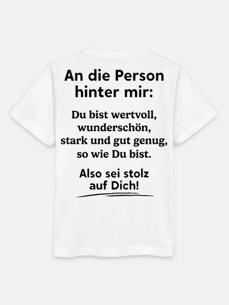 An Die Person Hinter Mir - Stanley/Stella Kinder T-Shirt MINI CREATOR - Weiß