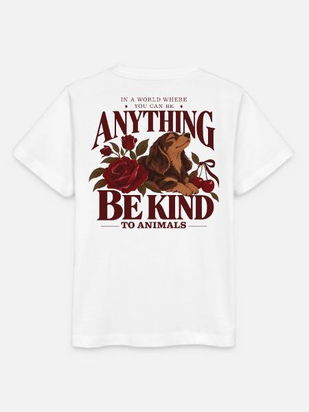 Be Kind To Animals Dachshund - Stanley/Stella Kinder T-Shirt MINI CREATOR - Weiß