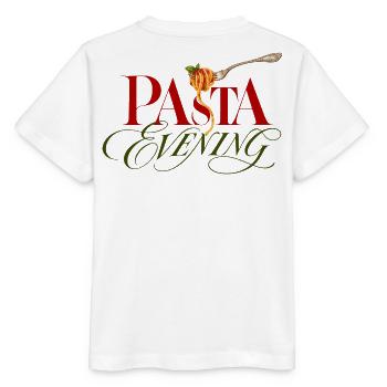 Pasta Evening Pasta Abend - Stanley/Stella Kinder T-Shirt MINI CREATOR  - Weiß - Hinten - Maike (125cm)