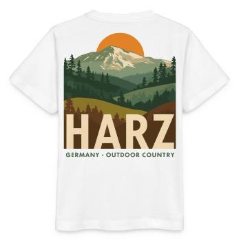 Harz Germany Outdoor Country - Stanley/Stella Kinder T-Shirt MINI CREATOR  - Weiß - Hinten - Maike (125cm)