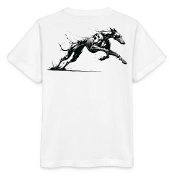 Galgo Ink 01 - Stanley/Stella MINI CREATOR Kids’ T-Shirt - white - Back - Maike (125cm)