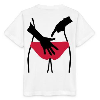 Beachvolleyball - Stanley/Stella Kinder T-Shirt MINI CREATOR  - Weiß - Hinten - Maike (125cm)