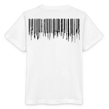 Code-barres - Noir - T-shirt bio MINI CREATOR Stanley/Stella Enfant - blanc - Dos - Maike (125cm)