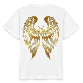 Angel Wings Angels Wings Little Angel Wing Fly - Stanley/Stella MINI CREATOR Kids’ T-Shirt - white - Back - Maike (125cm)