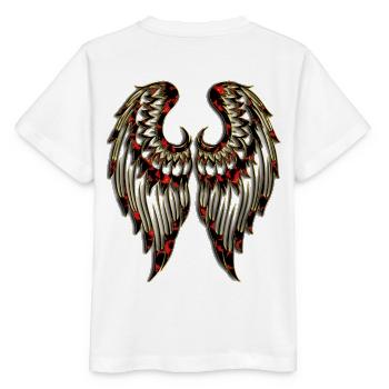 Angel Wings Angels Wings Little Angel Wing Fly - Stanley/Stella MINI CREATOR Kids’ T-Shirt - white - Back - Maike (125cm)