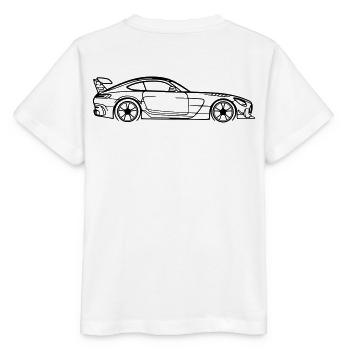 GT Coupé Line Silhouette – Pure Performance Art - Stanley/Stella Kinder T-Shirt MINI CREATOR  - Weiß - Hinten - Maike (125cm)