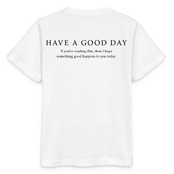 Good Day - Stanley/Stella Kinder T-Shirt MINI CREATOR  - Weiß - Hinten - Maike (125cm)