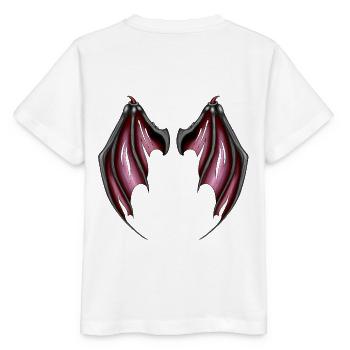 Evil Wings devil wings funny gift idea - Stanley/Stella MINI CREATOR Kids’ T-Shirt - white - Back - Maike (125cm)