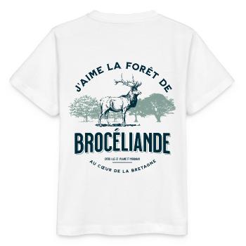 I love the forest of Broceliande between Ille-et-V - Stanley/Stella MINI CREATOR Kids’ T-Shirt - white - Back - Maike (125cm)