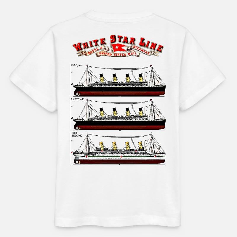 TITANIC ... création Louis RUNEMBERG © Adagp - T-shirt bio MINI CREATOR Stanley/Stella Enfant - blanc