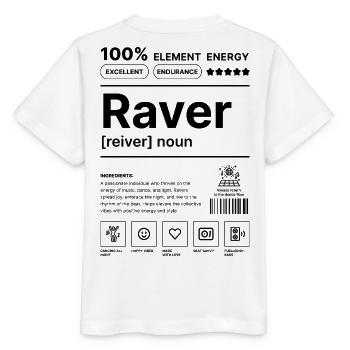 Mode de vie raver - T-shirt bio MINI CREATOR Stanley/Stella Enfant - blanc - Dos - Maike (125cm)