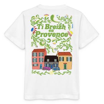 Ti Breizh in Provence - Stanley/Stella Kinder T-Shirt MINI CREATOR  - Weiß - Hinten - Maike (125cm)