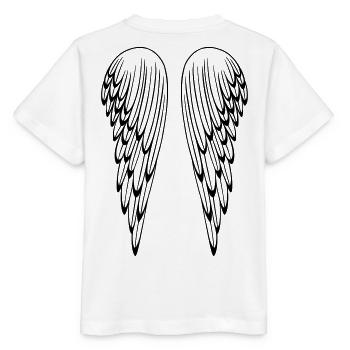 Engel, Flügel, Engelsflügel - Stanley/Stella Kinder T-Shirt MINI CREATOR  - Weiß - Hinten - Maike (125cm)