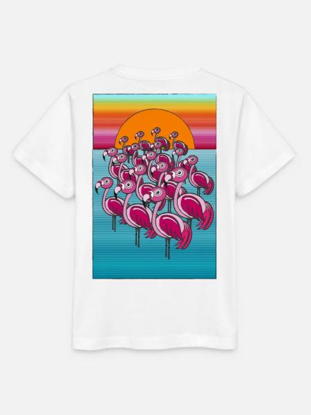 Flamingosssss - Stanley/Stella Kinder T-Shirt MINI CREATOR - Weiß
