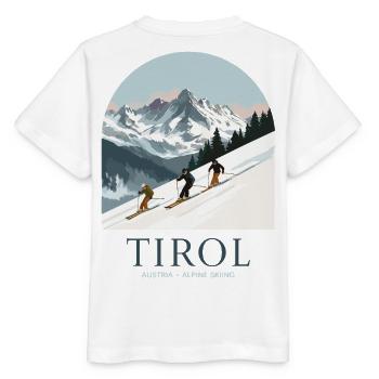 Tirol Austria Alpine Skiing - Stanley/Stella Kinder T-Shirt MINI CREATOR  - Weiß - Hinten - Maike (125cm)