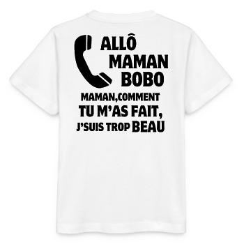 Mama, Super-Mama, Mutter und Sohn - Stanley/Stella Kinder T-Shirt MINI CREATOR  - Weiß - Hinten - Maike (125cm)