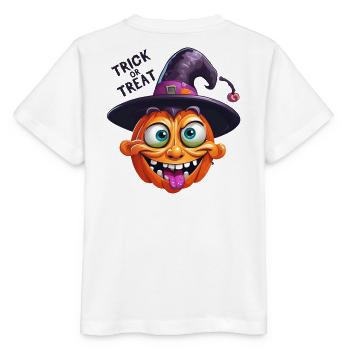halloween, fêter halloween, happy halloween - T-shirt bio MINI CREATOR Stanley/Stella Enfant - blanc - Dos - Maike (125cm)