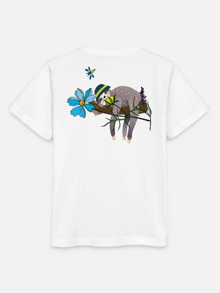 Faultier im Garten - Stanley/Stella Kinder T-Shirt MINI CREATOR - Weiß