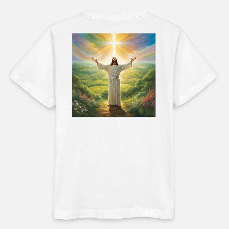 Jésus, catholique Jésus-Christ - T-shirt bio MINI CREATOR Stanley/Stella Enfant - blanc
