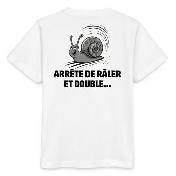 Führerschein, Schnecke, Geschwindigkeit - Stanley/Stella Kinder T-Shirt MINI CREATOR  - Weiß - Hinten - Maike (125cm)
