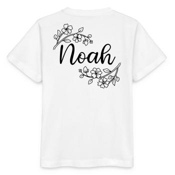 Noé | Nom du nom | Vectographie ! - T-shirt bio MINI CREATOR Stanley/Stella Enfant - blanc - Dos - Maike (125cm)