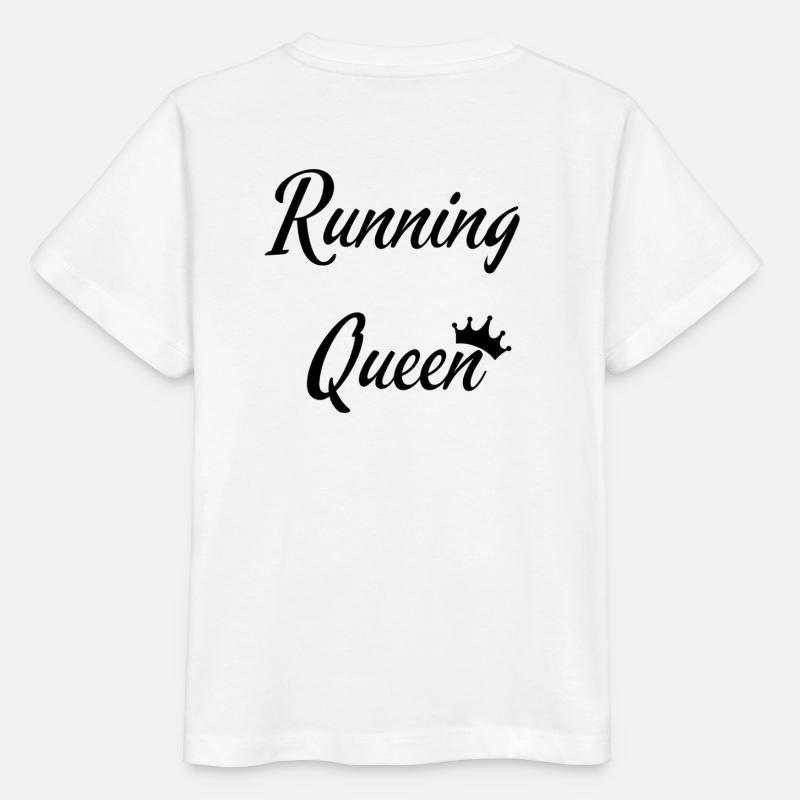 Running Queen - Stanley/Stella Kinder T-Shirt MINI CREATOR  - Weiß
