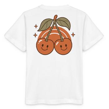 Douce Sourire Rétro Cerise - T-shirt bio MINI CREATOR Stanley/Stella Enfant - blanc - Dos - Maike (125cm)