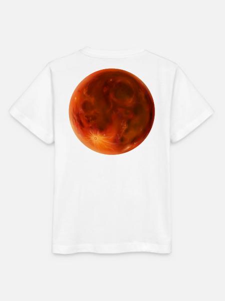roter Blutmond - Stanley/Stella Kinder T-Shirt MINI CREATOR - Weiß