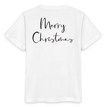 Merry Christmas Stern Geschenk Weihnachten - Stanley/Stella Kinder T-Shirt MINI CREATOR  - Weiß - Hinten - Maike (125cm)