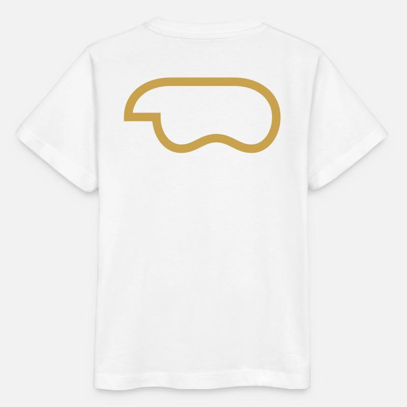 controller-outline-gold - Stanley/Stella Kinder T-Shirt MINI CREATOR  - Weiß