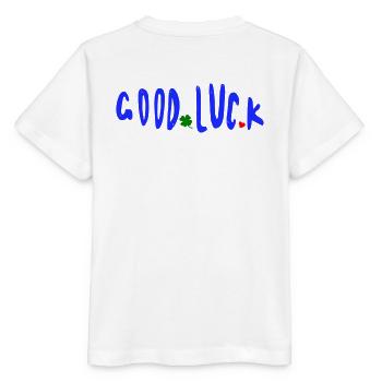 Bonne chance - T-shirt bio MINI CREATOR Stanley/Stella Enfant - blanc - Dos - Maike (125cm)