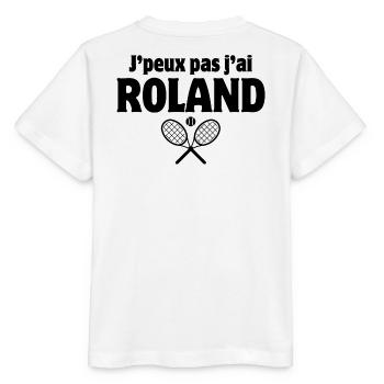 tennis, tennis fan, tennis match - Stanley/Stella MINI CREATOR Kids’ T-Shirt - white - Back - Maike (125cm)
