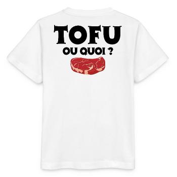 végétarien, végan, tofu - T-shirt bio MINI CREATOR Stanley/Stella Enfant - blanc - Dos - Maike (125cm)
