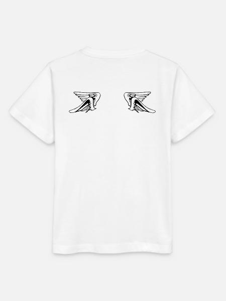 Design 14 (Flügelset, weit) - Stanley/Stella Kinder T-Shirt MINI CREATOR  - Weiß