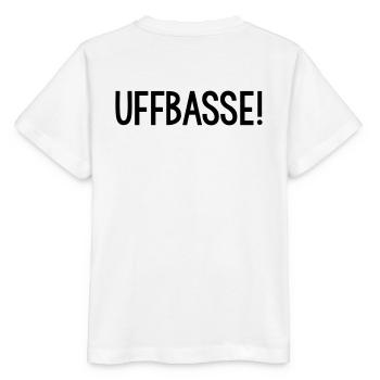 UFFBASSE Dialekt badisch - Stanley/Stella Kinder T-Shirt MINI CREATOR  - Weiß - Hinten - Maike (125cm)
