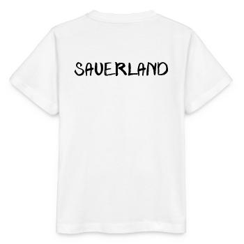 echt.SAUERLAND pur schwatt R - Stanley/Stella Kinder T-Shirt MINI CREATOR  - Weiß - Hinten - Maike (125cm)