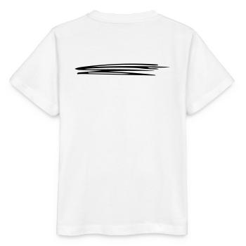 Sweeping lines | Vectorgraphic = Change Colors - Stanley/Stella MINI CREATOR Kids’ T-Shirt - white - Back - Maike (125cm)
