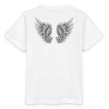 Angelwings ailes ange blanc - T-shirt bio MINI CREATOR Stanley/Stella Enfant - blanc - Dos - Maike (125cm)