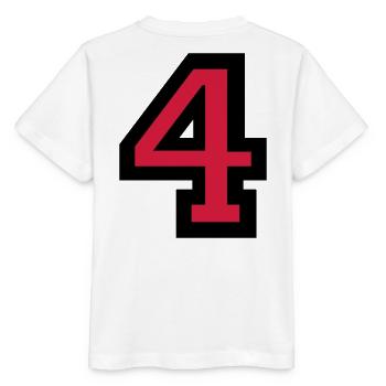 Numéro Quatre - Numéro 4 - T-shirt bio MINI CREATOR Stanley/Stella Enfant - blanc - Dos - Maike (125cm)
