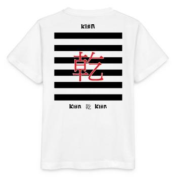 I Ching – Le créatif - T-shirt bio MINI CREATOR Stanley/Stella Enfant - blanc - Dos - Maike (125cm)