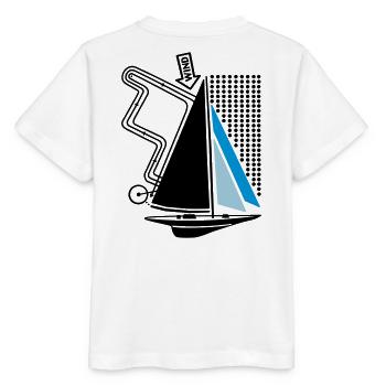Voilier et cours de régate Voilier Voilier Voilier - T-shirt bio MINI CREATOR Stanley/Stella Enfant - blanc - Dos - Maike (125cm)