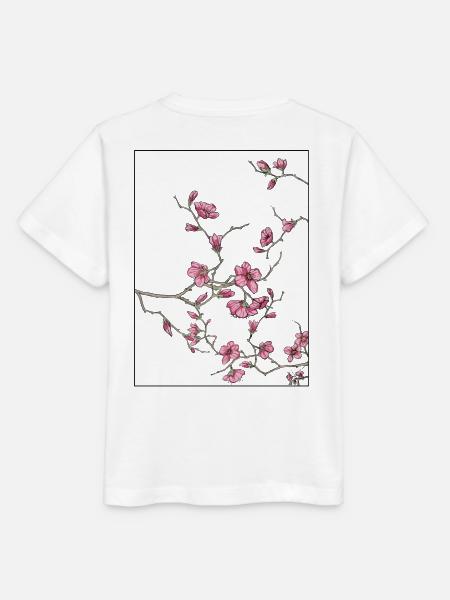 Kirschblüten Florales Design - Stanley/Stella Kinder T-Shirt MINI CREATOR - Weiß